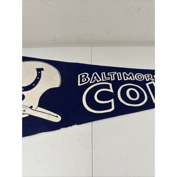 1967 BALTIMORE COLTS Full Size Pennant 30" NFL Football Single Bar Vintage - Picture 3 of 8